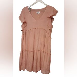 merci Flowy Tiered Dress